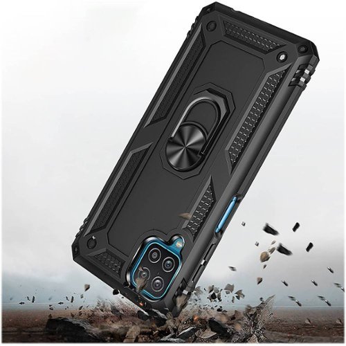 SaharaCase Military Kickstand Series Case for Samsung Galaxy A12 - Black BUY IN AUSTRALIA