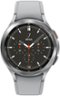Samsung - Galaxy Watch4 Classic Stainless Steel Smartwatch 46mm LTE - Silver-Front_Standard