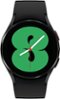 Samsung - Galaxy Watch4 Aluminum Smartwatch 40mm BT - Black-Front_Standard