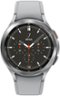 Samsung - Galaxy Watch4 Classic Stainless Steel Smartwatch 46mm BT - Silver-Front_Standard 