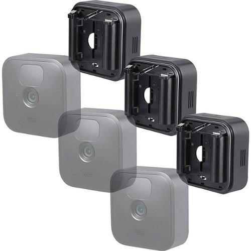 Wasserstein - Battery Extension for Blink Outdoor and Blink Indoor Cameras (3-Pack) - Black-Left_Standard 
