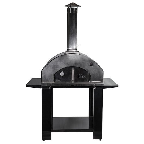 Nuke - Pizzero Outdoor Charcoal Grill Wood-Fired Pizza Oven - Metallic-Angle_Standard 