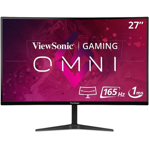 ViewSonic - OMNI VX2718-PC-MHD 27" LCD Curved FHD Adaptive Sync Gaming Monitor (DisplayPort and HDMI) - Black