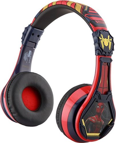 eKids Spider-Man 3 Bluetooth Headphones - red GLOBAL SHIPPING