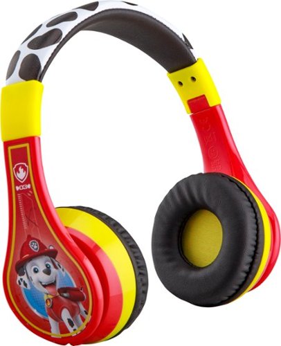 eKids - Paw Patrol Marshall Bluetooth Headphones - red
