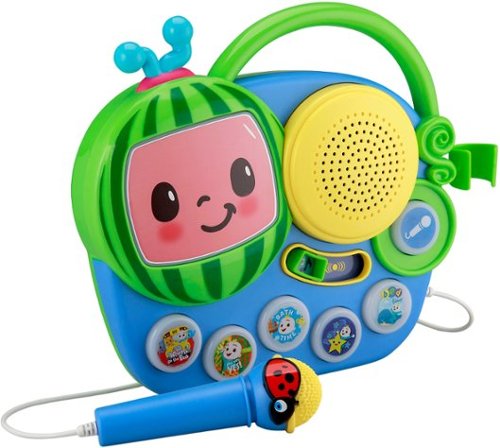KIDdesigns Cocomelon My First Sing Along Boombox - Blue GLOBAL SHIPPING