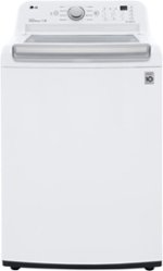 LG - 5.0 Cu. Ft. Smart Top Load Washer with 6Motion Technology - White - Front_Standard