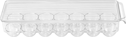 Best Buy essentials™ - Universal Refrigerator Storage Tray for Eggs - Clear