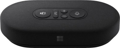 Microsoft - Modern USB-C Speaker, 2- Way Compact Stereo Speaker, Call Controls, Noise Reducing Microphone for Teams & Zoom - Black