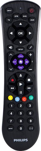 Philips - 4 Device Universal Remote - Brushed Black