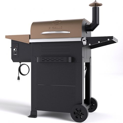 Z GRILLS - 6002B Wood Pellet Grill and Smoker - Bronze
