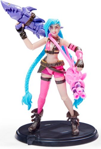 League of Legends Official 4-Inch Jinx Collectible Figure with Premium Details and 2 Accessories, Ages 12 and Up WORLDWIDE DELIVERY