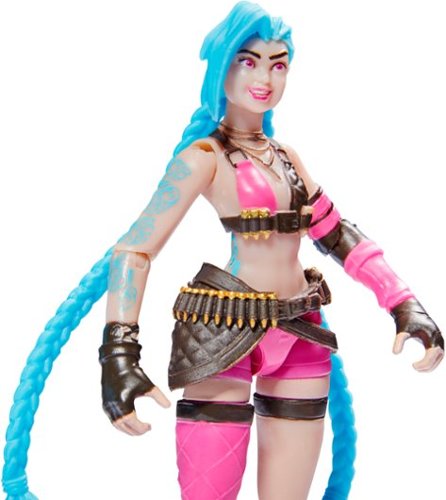 League of Legends Official 4-Inch Jinx Collectible Figure with Premium Details and 2 Accessories, Ages 12 and Up BUY IN EUROPE