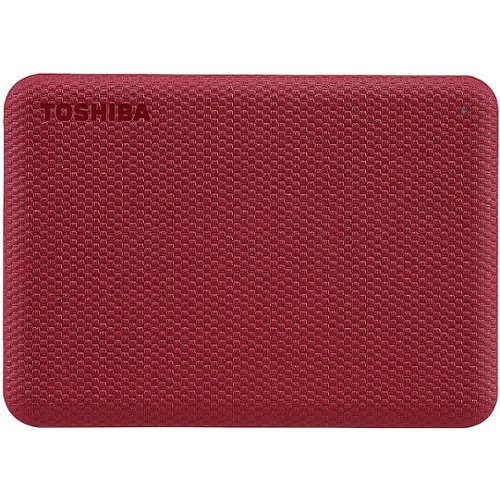 Toshiba - Canvio Advance 1TB External USB 3.0 Portable Hard Drive - Red