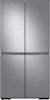Dacor - 22.8 Cu. Ft. 4-Door Flex French Door Counter Depth Refrigerator with Dual Reveal Doors and FlexZone - Stainless Steel-Front_Standard