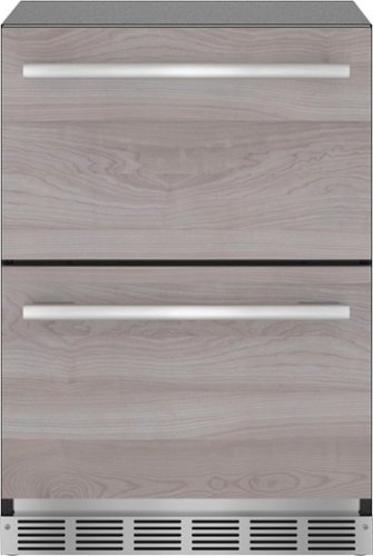 Thermador - 4.4 Cu. Ft. Built-In Double Drawer Under-Counter Refrigerator - Custom Panel Ready