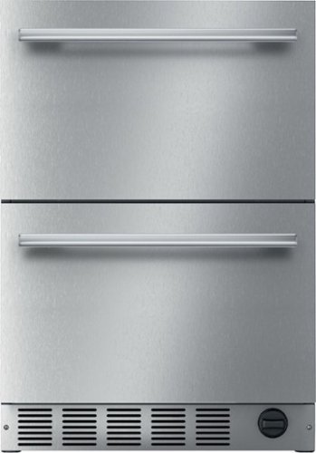 Thermador - Masterpiece Series 4.4 Cu. Ft. Built-In Double Drawer Under-Counter Refrigerator - Stainless Steel