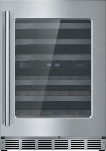 Thermador - Masterpiece Series 41-Bottle Built-In Wine Refrigerator - Stainless steel