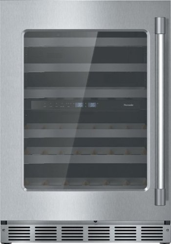 Thermador - Professional Series 41-Bottle Built-In Wine Refrigerator - Stainless steel