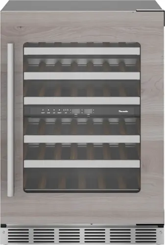 Front. Thermador - Freedom Collection 41-Bottle Built-In Wine Refrigerator - Custom Panel Ready.