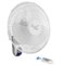 VieAir - 16 Inch 3-Speed Wall Fan with Remote Control - White-Front_Standard