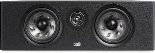 Polk Audio - Polk Reserve Series R400 Large Center Channel Loudspeaker, New 1" Pinnacle Ring Tweeter & Dual 6.5" Turbine Cone Woofers - Black