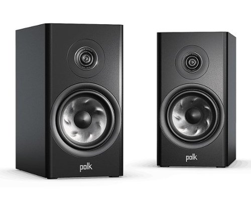 Image of Polk Audio - Polk Reserve R200 Bookshelf Speaker, 1" Pinnacle Ring Tweeter & 6.5" Turbine Cone Woofer, Dolby Atmos & IMAX Enhanced - Black