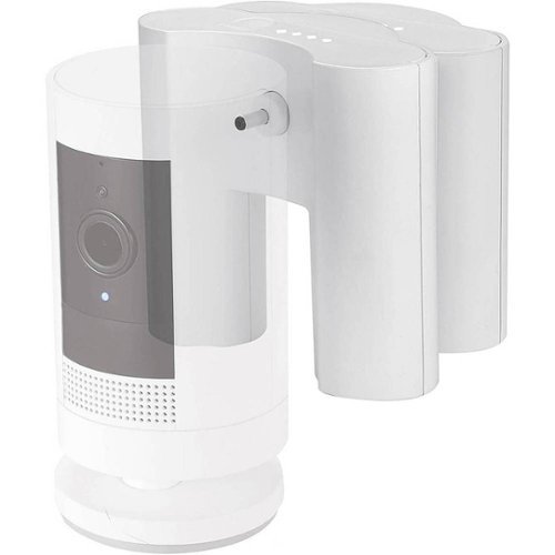 Wasserstein - Battery Extension for Ring Stick Up Cam Battery Security Cameras (2-Pack) - White-Left_Standard 