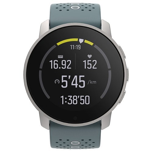 SUUNTO - 9 Peak Smartwatch 43mm Activity Tracker GPS Heart Rate Monitor Stainless Steel - Moss Grey
