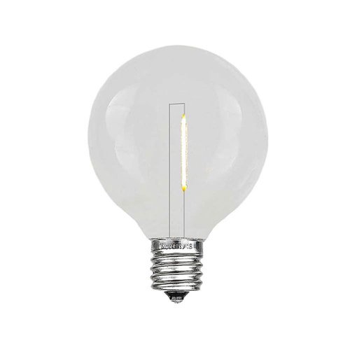 Novelty Lights - Warm White G40 Plastic Filament LED Replacement Bulbs 25 Pack - Warm White