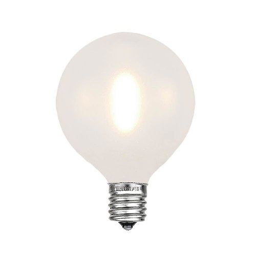 Novelty Lights - Frosted Warm White G40 Plastic Filament LED Replacement Bulbs 25 Pack - Frosted Warm White