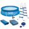 Intex - 15' x 4’ Inflatable Pool, Ladder, Pump and Hydrotools Chlorine Dispenser - Blue-Front_Standard
