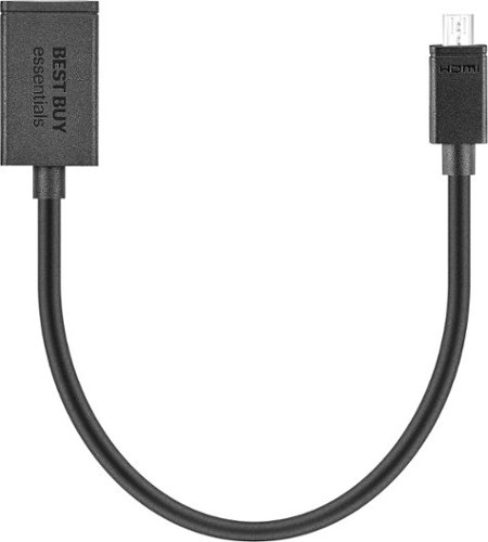 Best Buy essentials™ - Micro HDMI to HDMI Adapter - Black