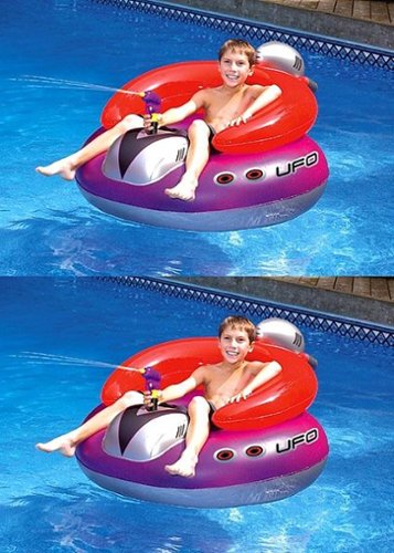 Swimline - Swimming Pool UFO Squirter Toy Inflatable Lounge Chair Floats