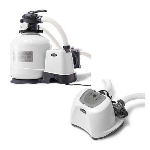 Intex - 3000 GPH Pool Sand Filter Pump w/Krystal Clear Saltwater System