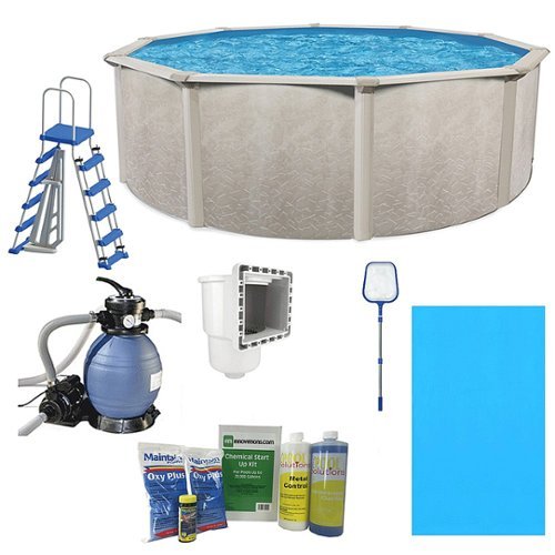Aquarian - Phoenix 15ft x 52in Above Ground Swimming Pool w/Pump and Pool Ladder