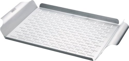 Weber - Deluxe Large Grilling Pan - Stainless Steel