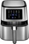 Insignia™ - 3.4 Qt. Digital Air Fryer - Stainless Steel-Front_Standard