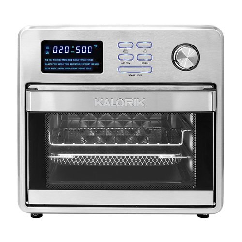 Kalorik - MAXX 16 qt. Digital Air Fryer Oven - Stainless Steel