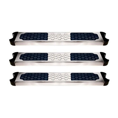 Swimline - Swimming Pool Stainless Steel Replacement Ladder Rung Steps (3 Pack) - Silver-Front_Standard 