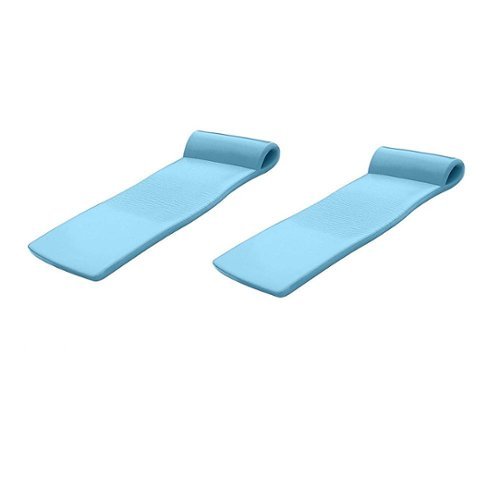 TRC Recreation - Sunsation 70 Inch Foam Raft Lounger Pool Float (2 Pack) - Metallic Blue