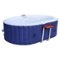 Aleko - 145 Gallon 2 Person Oval Inflatable Jetted Hot Tub with Fitted Cover - Blue-Front_Standard