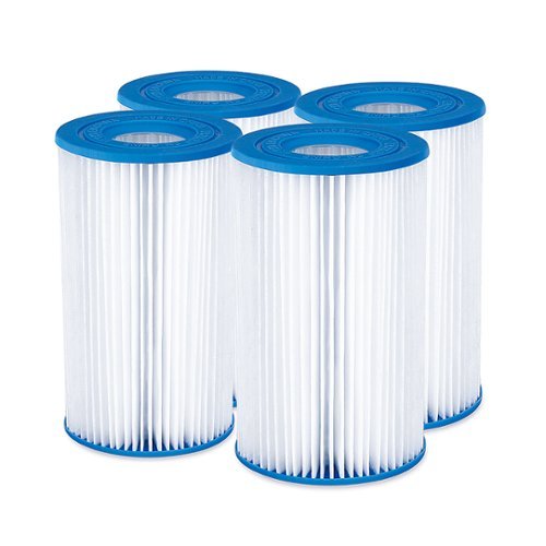 Summer Waves - Replacement Type A/C Pool and Spa Filter Cartridge (4 Pack)