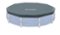 Intex - 12-Foot Round Frame Set Easy Swimming Pool Debris Cover - Blue-Front_Standard