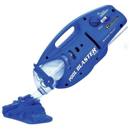 Water Tech - Pool Blaster Max CG Handheld Battery Cleaner Swimming Pool/Spa Vacuum - Blue-Front_Standard 