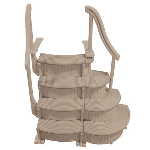 Confer - 3 Step Above Ground Pool Ladder Staircase Add On Only - Tan-Alt_View_Standard_12 