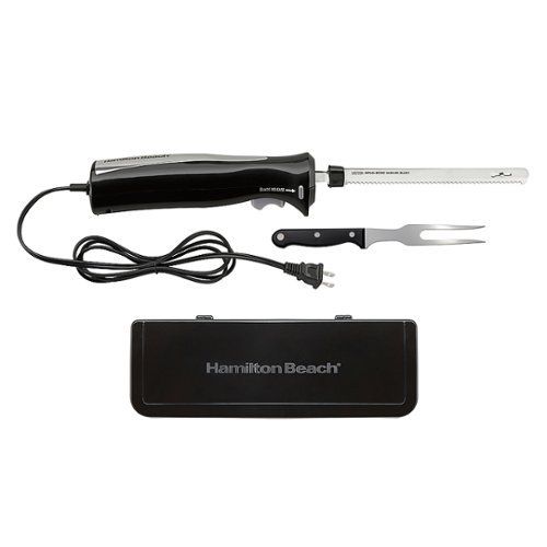Hamilton Beach - Electric Knife Set with Storage Case - BLACK