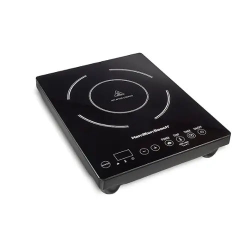 Front. Hamilton Beach - 10" Modular Electric Induction Cooktop - Black.