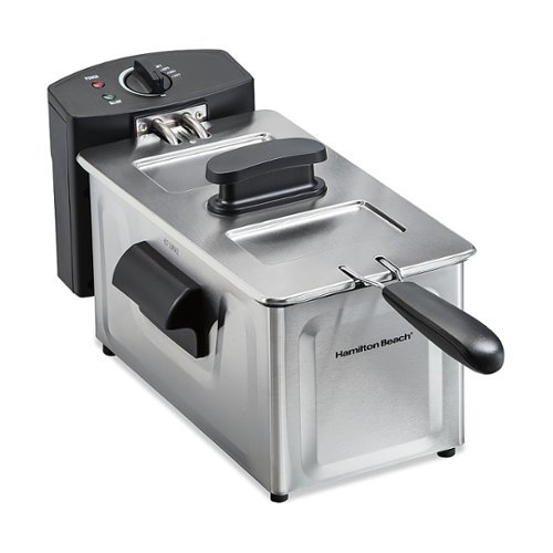 Hamilton Beach - 8 Cup Professional Style Deep Fryer - STAINLESS STEEL