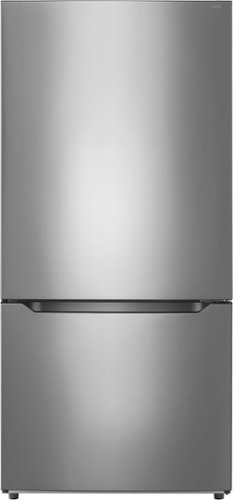 Insignia™ - 18.6 Cu. Ft. Bottom Mount Refrigerator - Stainless steel